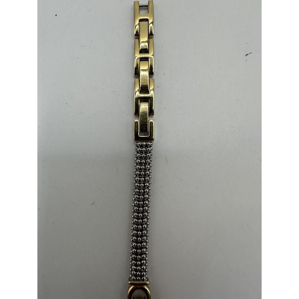 Timex Carriage C6A221 Womens Two Tone Silver Gold New Battery Watch 24MM 7.75" V - Picture 8 of 11